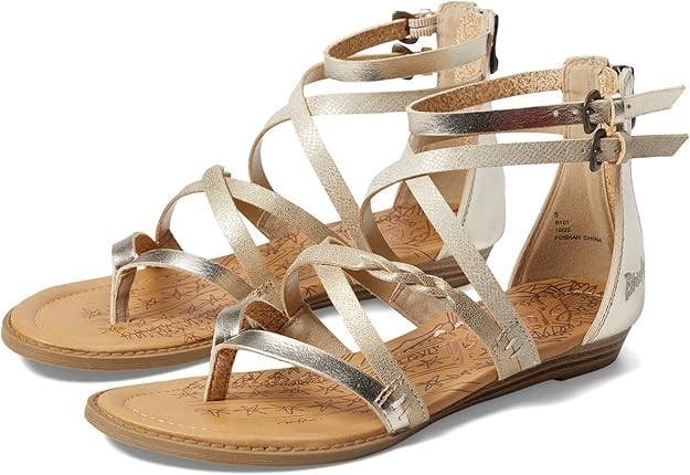 Blowfish Malibu Bungalow-B-K Strappy Sandals Kids 13 Gold Ankle Strap JOBB2181