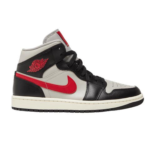 Size 5M/6.5W - Wmns Air Jordan 1 Mid 'Black College Grey' (NO BOX) BQ6472-060