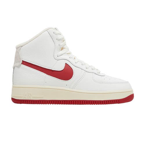 Size 5M/6.5W - Nike Wmns Air Force 1 White Gym Red (NO BOX) DC3590-100