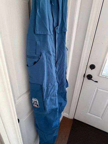 US Ski team Kappa Blue Unisex Adult Large coaching Bibs (Used)