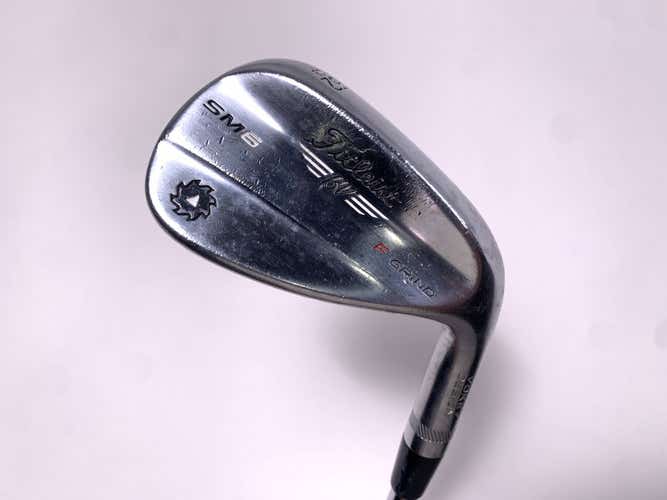 Titleist Vokey SM6 Tour Chrome Wedge 52* 8 Bounce F-Grind S200 Steel Mens RH -2"