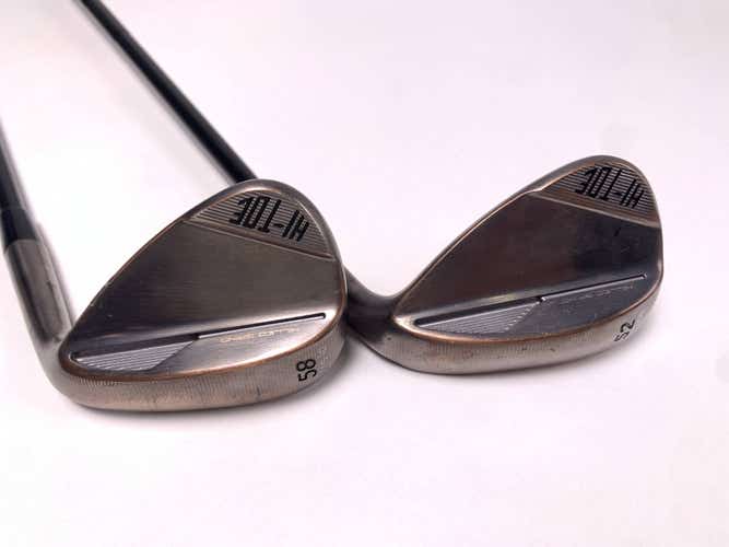 TaylorMade Hi-Toe 4 Wedge Set 52* 9 58* 10 TT DG S400 Black Stiff Steel Mens RH