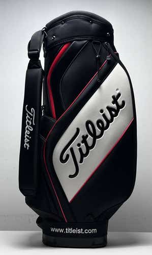 Titleist Display Staff Bag Black 6-Way Divide Single Strap Golf Bag