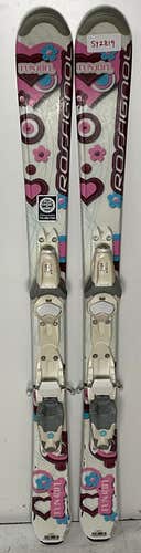 Kid's Rossignol 110cm Fun Girl Skis with Comp J 4.5 Bindings (Used)(SY2819)