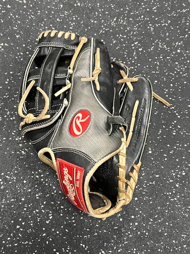 Used Rawlings HEART OF THE HIDE BB/SB Glove RH Throw Black 12 3/4" 11849-S000036498