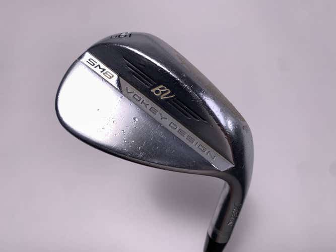 Titleist Vokey SM8 Tour Chrome Wedge 56* 12 Bounce D-Grind Wedge Steel Mens RH