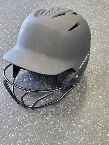 Used Evoshield WB72501ML 10 Batting Helmet w/Mask Black M/L 11849-S000037654