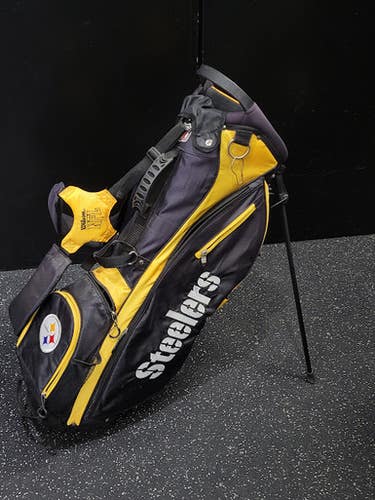 Used NFL STEELERS STAND BAG Mens Stand Bag Yellow 11849-S000037666