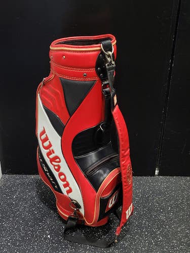 Used Wilson VINTAGE CART BAG Mens Cart Bag Red 11849-S000037667