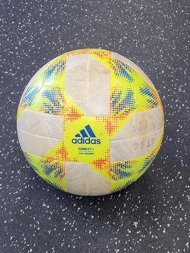 Used Adidas CONTEXT 19 All Size Soccer Ball Yellow 3 11849-S000037668