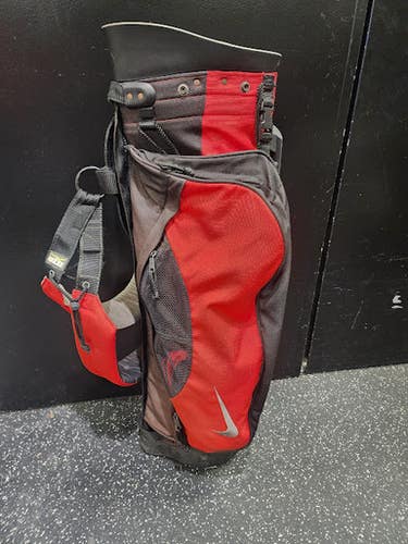 Used Nike STAND BAG Mens Stand Bag Cardinal And Black 11849-S000037730