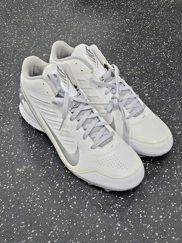 Used Nike LAND SHARK LAX Cleats Mens White Senior 15 11849-S000037873