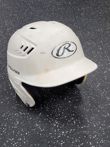Used Rawlings R16-R1 Batting Helmet No Mask White MD 11849-S000037891