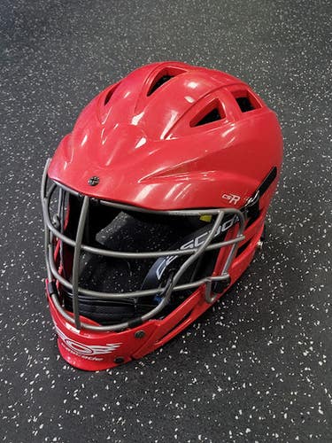 Used Cascade CS-R Lacrosse Helmet Red One Size 11849-S000038034