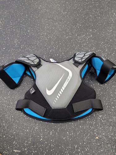 Used Nike VAPOR LT Lacrosse Shoulder Pads Grey LG 11849-S000038033