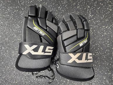 Used STX 200 Lacrosse Gloves Mens Grey MD 11849-S000038067