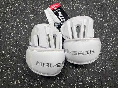 Maverik MAX Lacrosse Arm Pads/Guards White LG 11849-S000038161