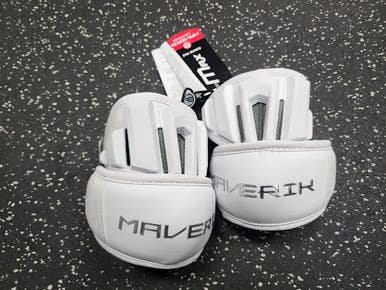 Maverik MAX Lacrosse Arm Pads/Guards White LG 11849-S000038162