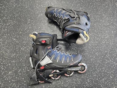 Used Rollerblade EVO 07 Senior Roller Quad Skates Black Senior 9 11849-S000037250
