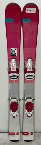 Kid's Axis 100cm Luna Skis With Rossignol 4.5 Bindings (Used)(SY2822)