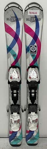 Kid's All Mountain 90cm Blizzard Viva Jr Skis With Blizzard IQ 4.5 Bindings (Used)(SY2824)