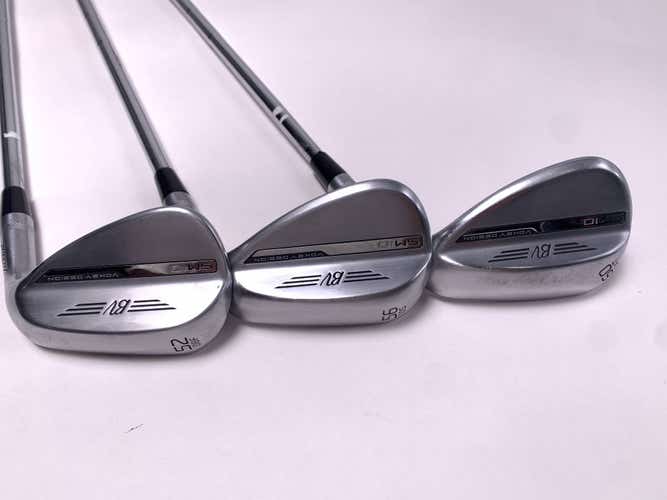 Titleist Vokey SM10 Tour Chrome Wedge Set 52* 8 56* 10 60* 4 Vokey Steel Mens RH