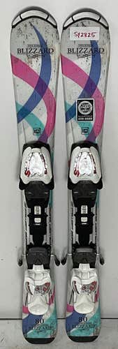 Kid's All Mountain 80cm Blizzard Viva Jr Skis With Blizzard IQ 4.5 Bindings (Used)(SY2825)