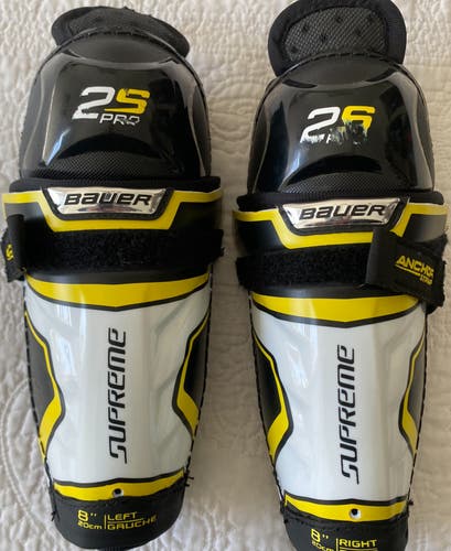 Youth Bauer Supreme 2S Pro 8" Shin Pads (New)