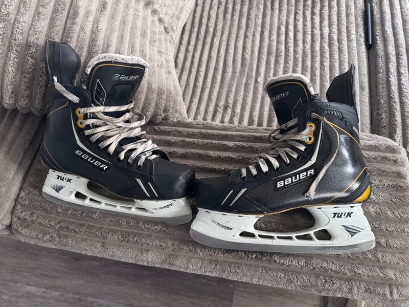 Black 2012 Bauer Supreme One.9 Hockey Skates Regular Width 8.5 (Used)