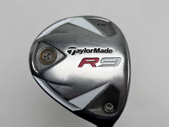 TaylorMade R9 3 Fairway Wood 15* Fujikura Motore 70g Regular Graphite Mens RH