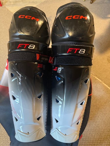 Senior CCM JetSpeed FT8 15" Shin Pads (Used)