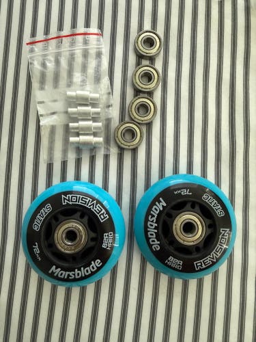 “Marsblade” Wheels for rollerblading new