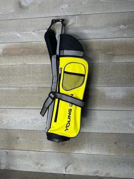 Young Gun Yellow ZAAP Eagle Junior Pencil Travel Golf Club Bag Youth Kids 30"