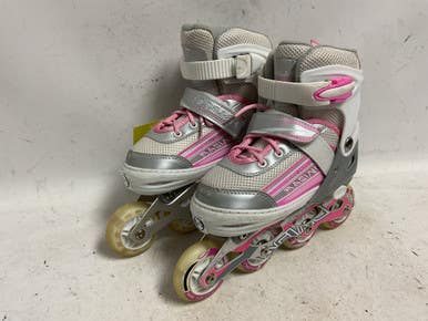 Used KUXUAN SPORTS 13-3 Junior Rec Fitness Skates White Adjustable 11855-S000201088