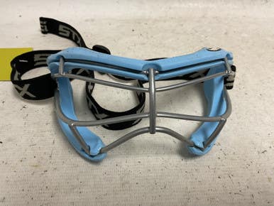 Used STX 4SIGHT PLUS-S Lacrosse Goggles Carolina Blue Youth 11855-S000201084