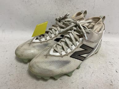Used New Balance FREEZE LAX Cleats Mens White And Carolina Blue Senior 11.5 11855-S000201066