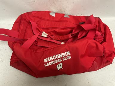 Used Under Armour STORM Wisconsin Lacrosse Club Player Carry Bag Red 11855-S000201045