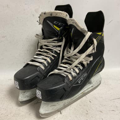 Used CCM TACKS 1092 Senior Hockey Skate White/Black/Yellow Senior 11 11855-S000200991