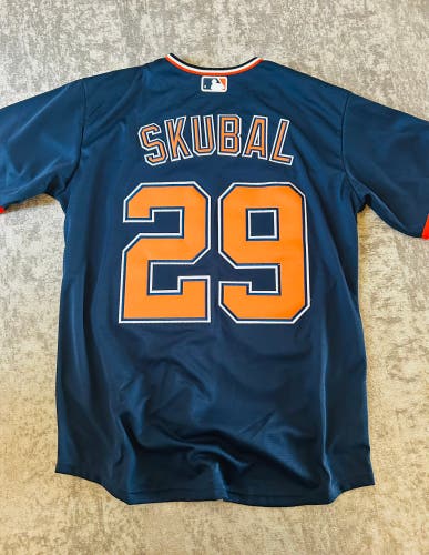 Detroit Tigers SKUBAL #29 Mens Medium Navy Jersey (New) 2026