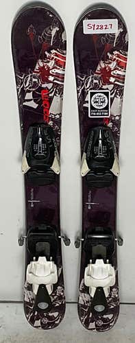 Kid's Alpina 70cm Zoom Skis With Atomic 4.5 Bindings (Used)(SY2827)