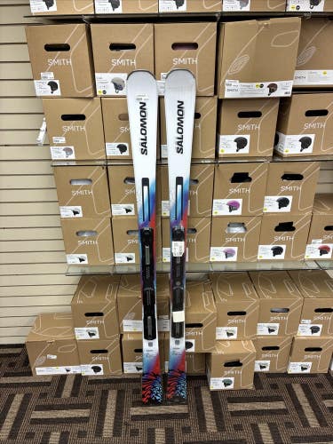 Salomon Addikt 163 cm 25/26 Craving Skis, NEW W/ SALOMON E MI12 BINDING