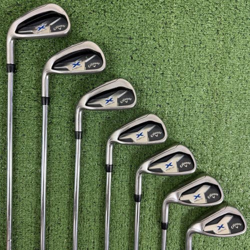 Callaway X Series OS Iron Set 5-PW AW Uniflex Steel Left Handed