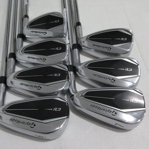 TaylorMade Qi Iron Set - 6-PW, AW, SW - Stiff Flex Steel