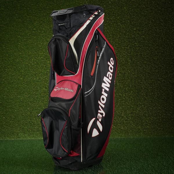 TaylorMade San Clemente Cart Golf Bag Black/Red 14-Way Divider