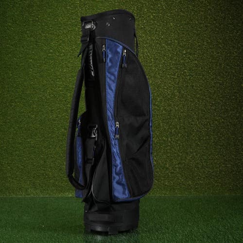 Knight Brand Cart Golf Bag Black/Blue 5-Way Divider ~ NICE!!