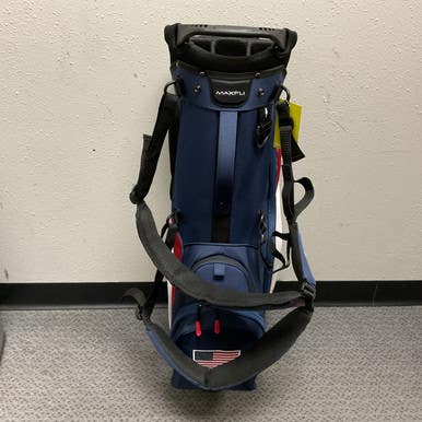 Used Maxfli HONORS USA STAND BAG Mens Stand Bag Navy Blue And Red 11855-S000200864