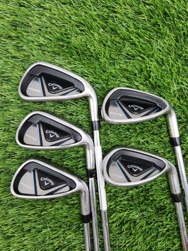 CALLAWAY EDGE IRON SET 7-PW,SW STIFF STEEL SHAFT FAIR