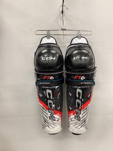 Used CCM FT6 Senior Shin Guards None 15" 11851-S000044953