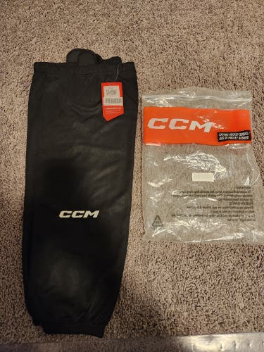 Brand New Black 24" CCM SX5000 Socks.