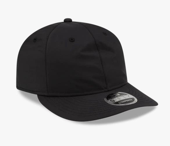 New Era Branded Nylon Black Retro Crown 9FIFTY Adjustable Hat